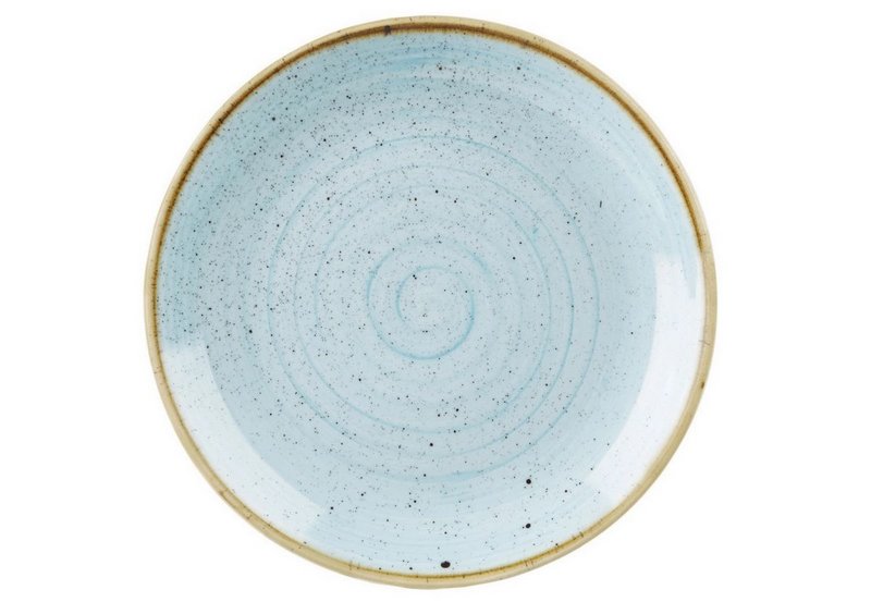Churchill Stonecast Duck Egg Blue Coupe Teller flach 28.8cm 