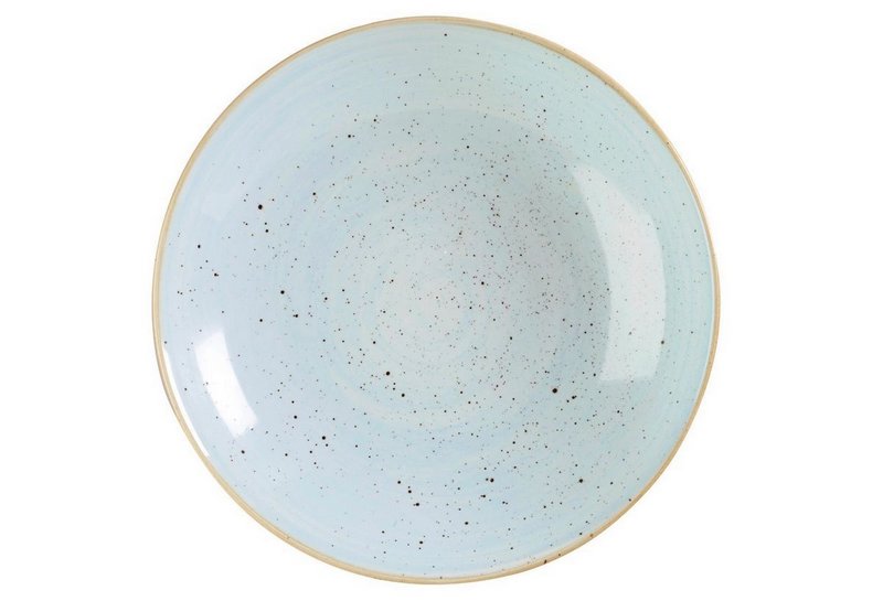 Churchill Stonecast Duck Egg Blue Coupe Teller tief 31cm 
