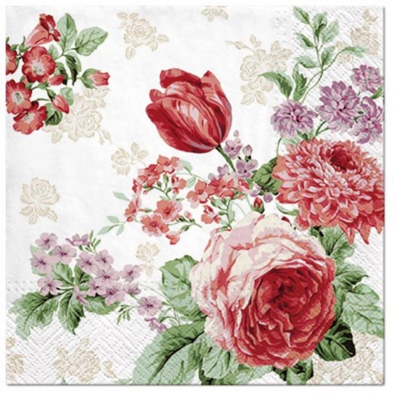 PAW Servietten Rosen 
