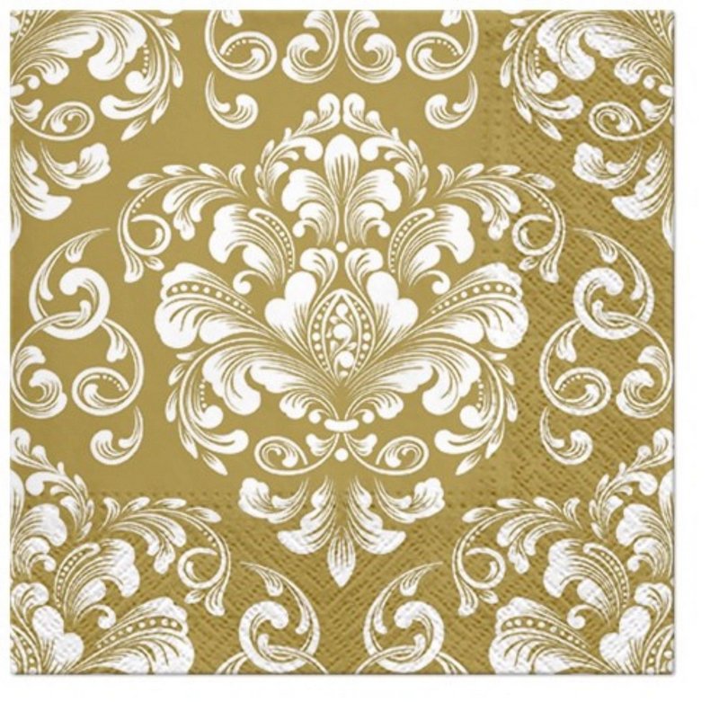 PAW Servietten Ornament gold 