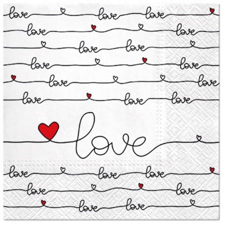 PAW Servietten Love 