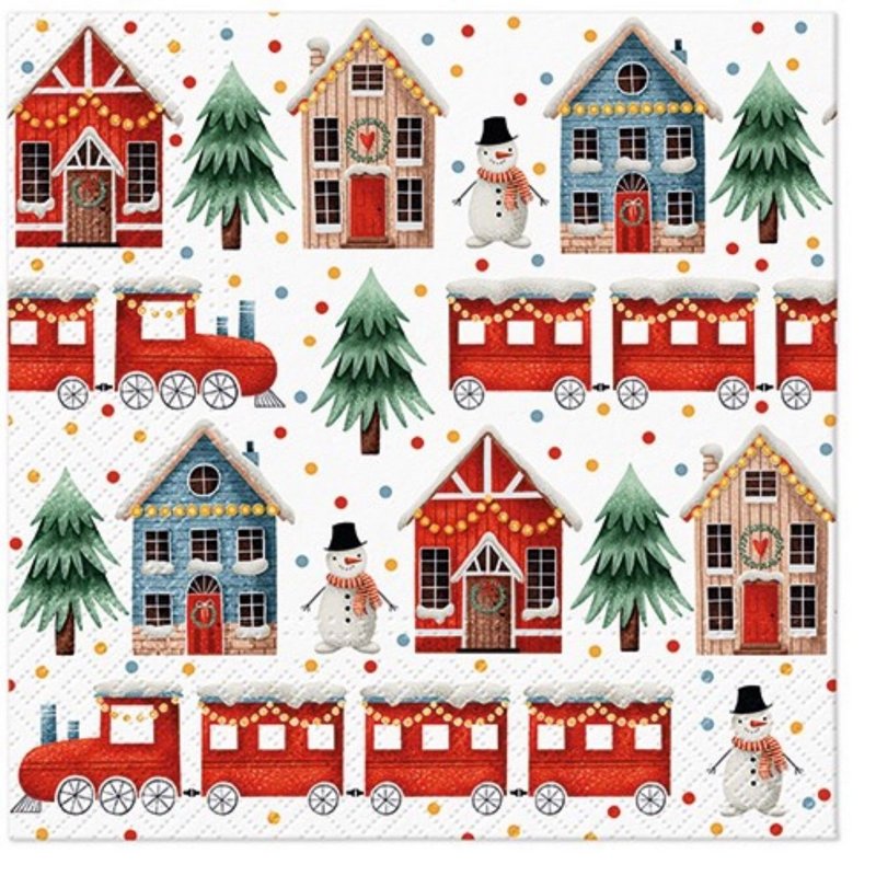 PAW Servietten Cozy Christmas town 
