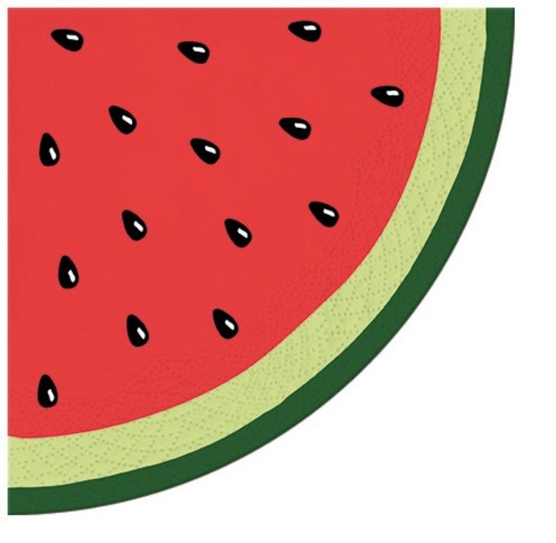 PAW Servietten rund Wassermelone 