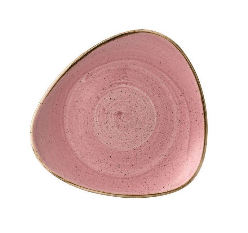 Churchill Stonecast Petal Pink Triangel Teller flach 22.9cm 