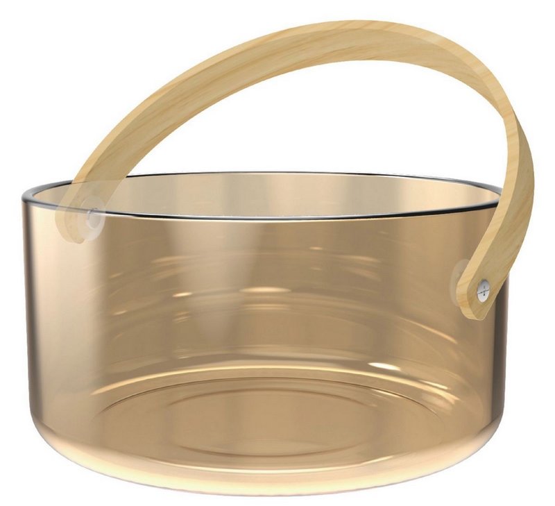 Nuts Servierschale mit Henkel gold 