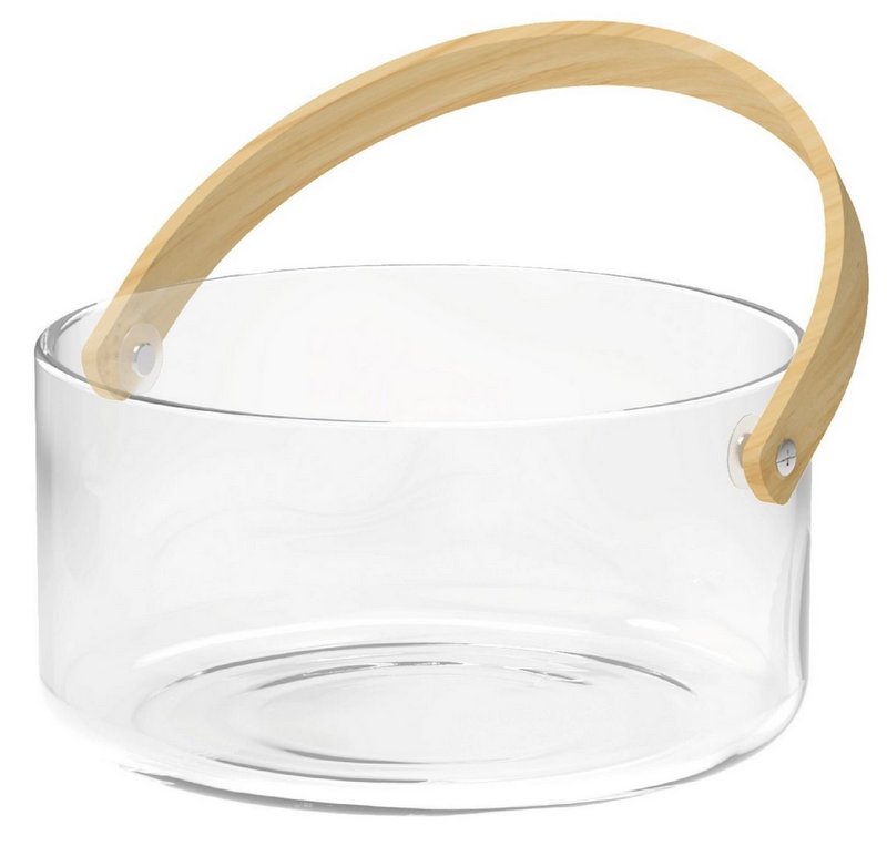 Nuts Servierschale mit Henkel transparent 