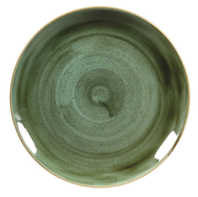 Churchill Stonecast Samphire Green Coupe Teller flach 28.8cm 