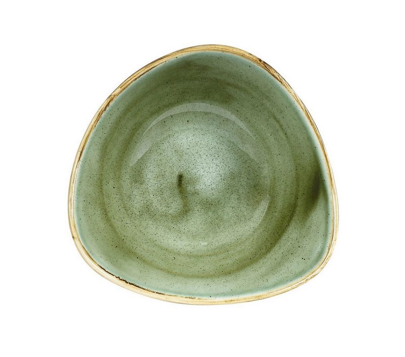 Churchill Stonecast Samphire Green Triangel Teller tief 18.5cm 37cl 