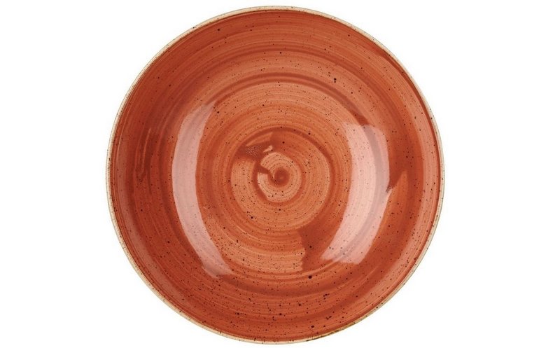 Churchill Stonecast Spiced Orange Coupe Teller tief 24.8cm 