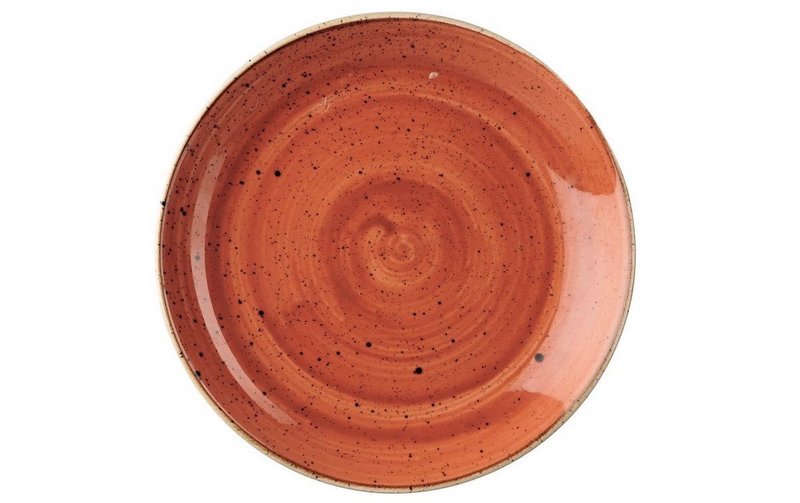 Churchill Stonecast Spiced Orange Coupe Teller flach 21.7cm 