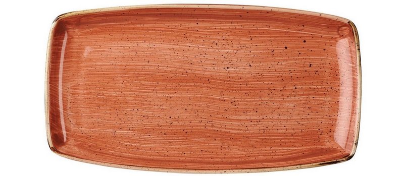 Churchill Stonecast Spiced Orange Platte rechteckig 29.5x15cm 
