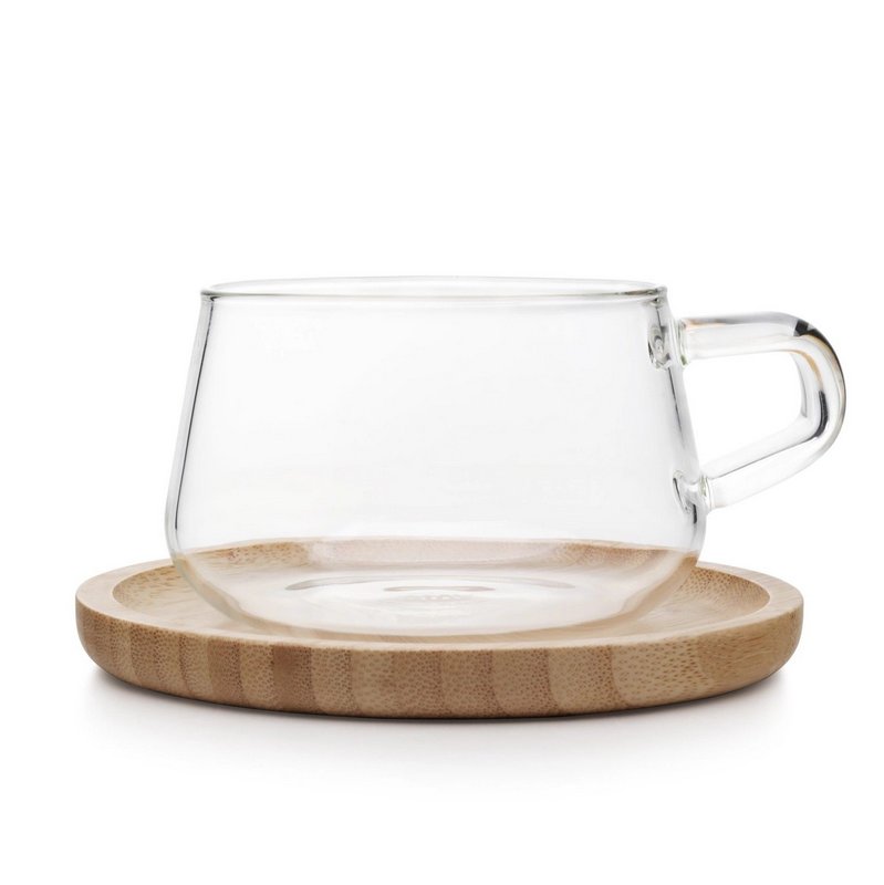 Viva Classic Office Tasse mit Untersetzer Bambus 