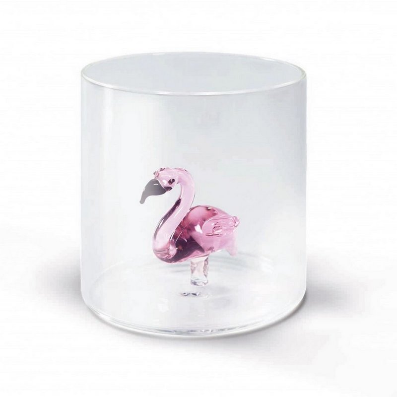 EasyLife Trinkglas Flamingo 