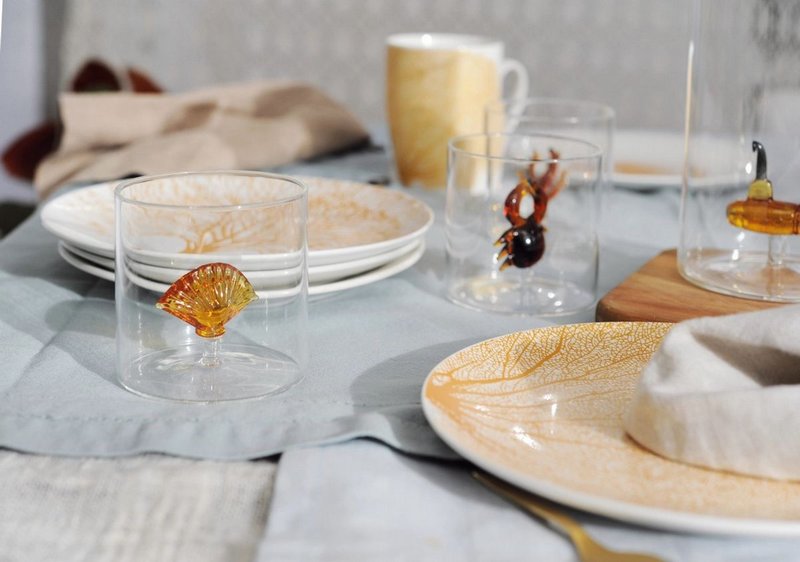 EasyLife Trinkglas Krabbe 