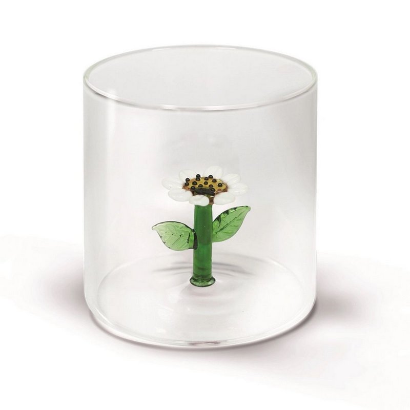 EasyLife Trinkglas Gänseblümchen 
