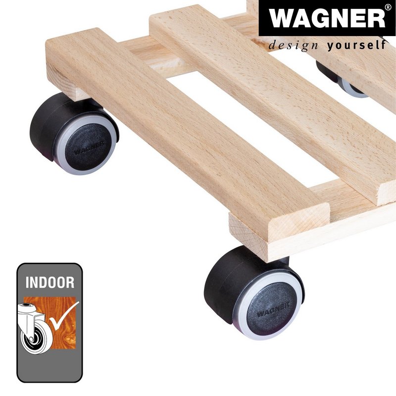 WAGNER SYSTEM Pflanzenroller Buche 25x25 cm nature 