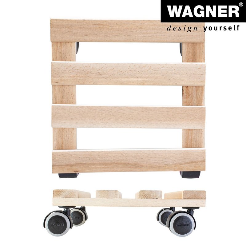 WAGNER SYSTEM Pflanzenroller Buche 25x25 cm nature 