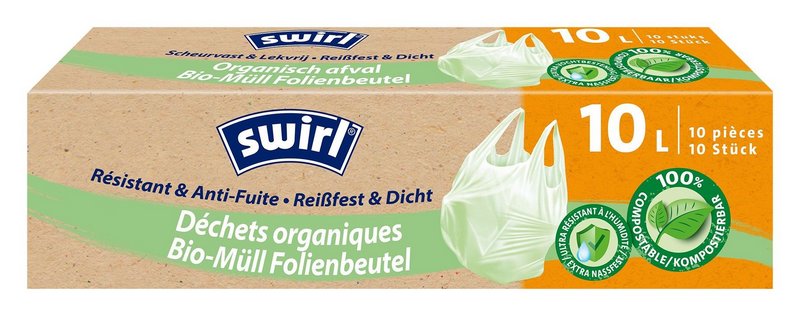 SWIRL Folienbeutel Bio Müll 10 l 