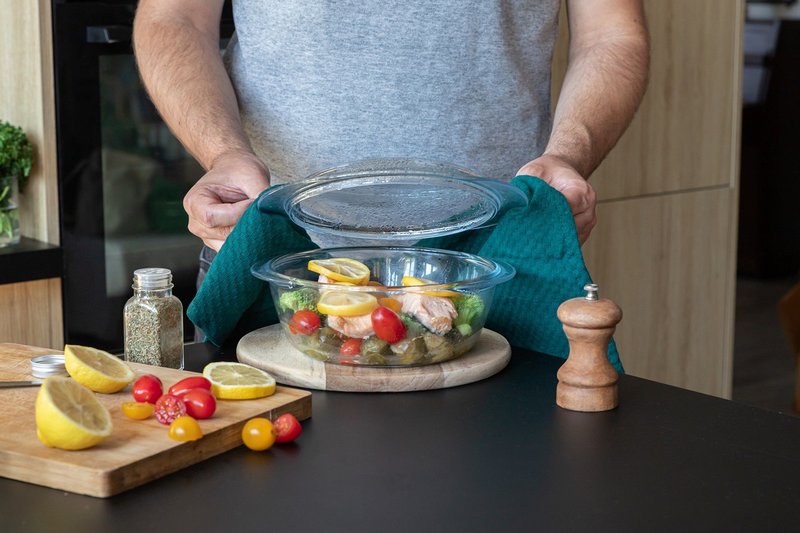 PYREX Kasserolle mit Deckel rund 1.3 l 