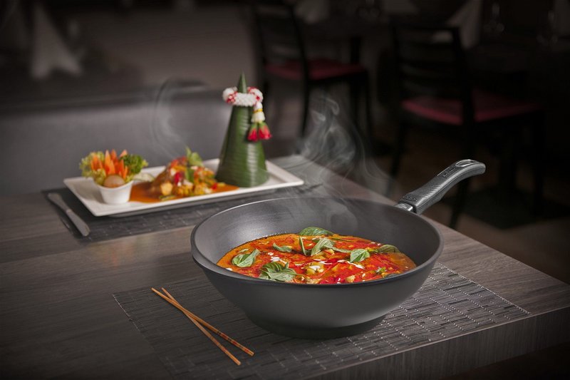 GASTROLUX Wok mit Stiel Biotan 30 cm 