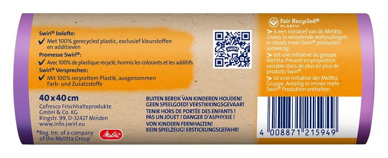SWIRL Abfallsäcke Vanille Lavendel 10 