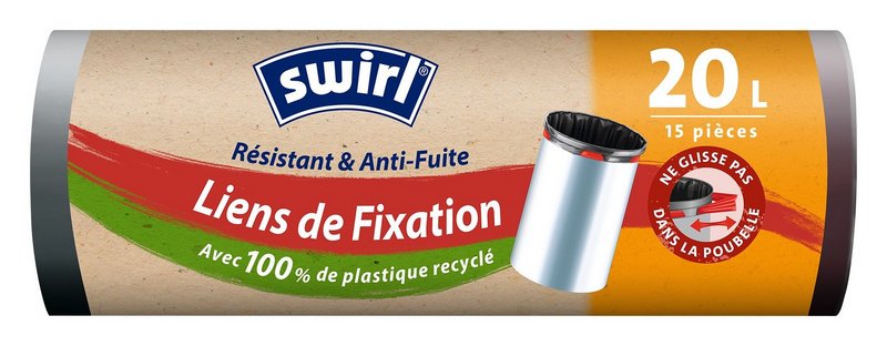 SWIRL Abfallsäcke Elastik Band 20 l 