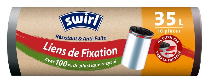 SWIRL Abfallsäcke Elastik Band 35 l 