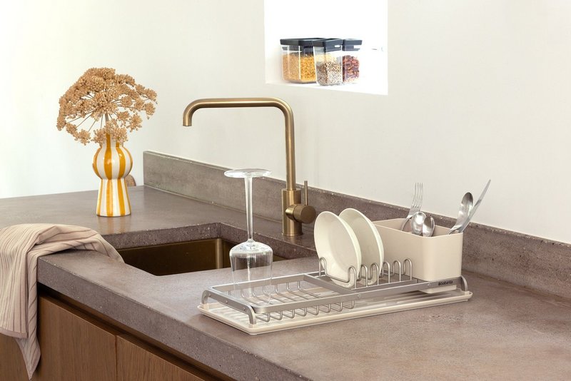BRABANTIA Abtropfständer Compact SinkSide soft beige 