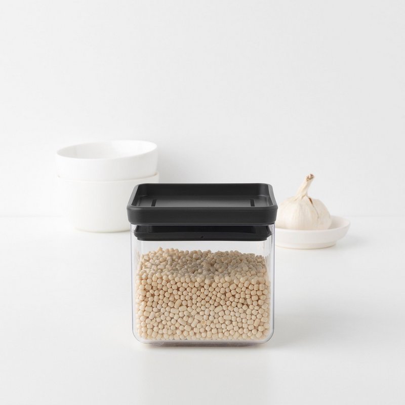 BRABANTIA Vorratsdose Tasty+ dark grey 0.7 l 
