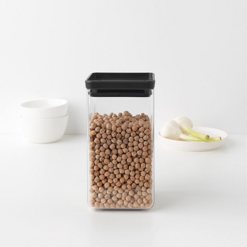BRABANTIA Vorratsdose Tasty+ dark grey 1.6 l 