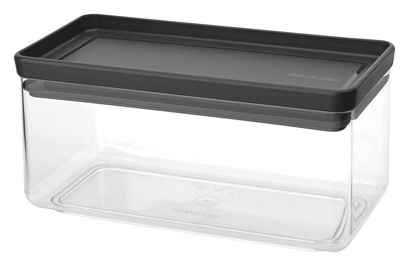 BRABANTIA Vorratsdose Tasty+ dark grey 1.5 l 