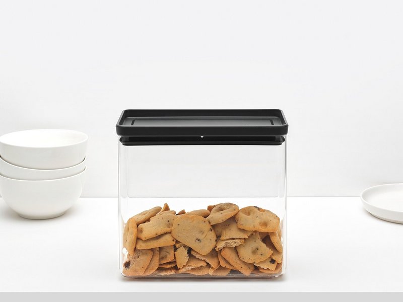 BRABANTIA Vorratsdose Tasty+ dark grey 3.5 l 