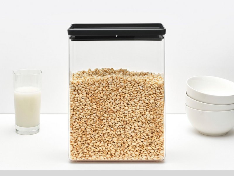 BRABANTIA Vorratsdose Tasty+ dark grey 5.4 l 