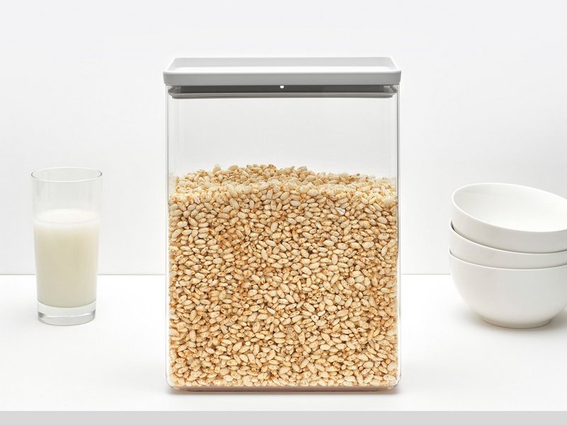 BRABANTIA Vorratsdose Tasty+ light grey 5.4 l 