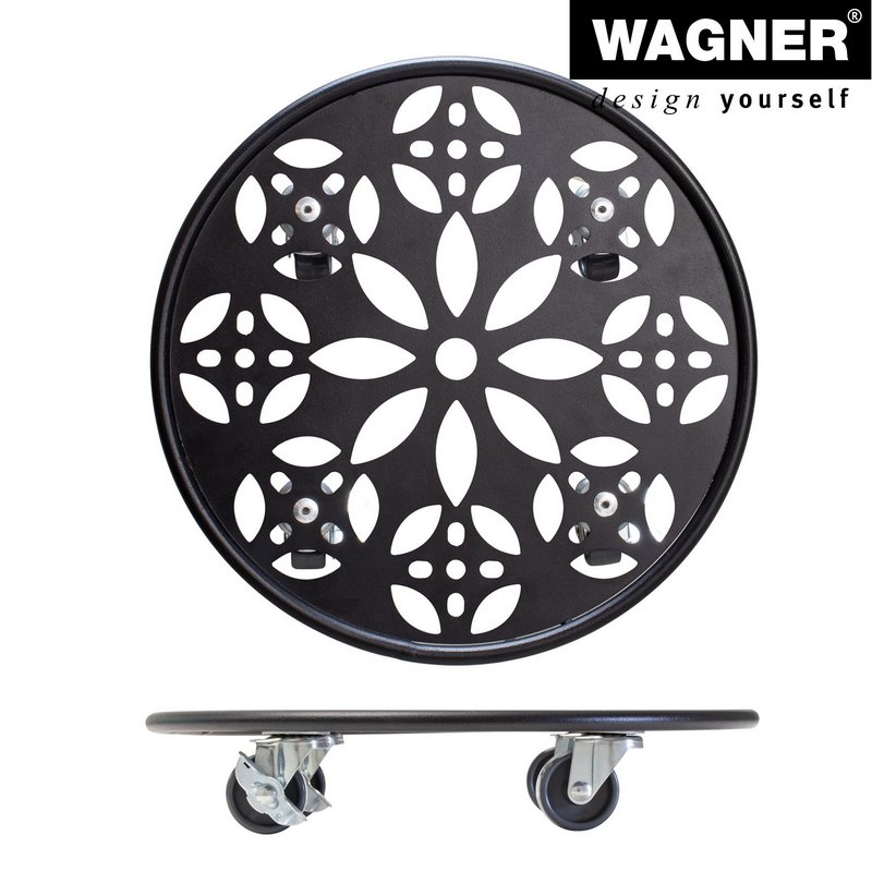 WAGNER SYSTEM Pflanzenroller 30 cm schwarz 
