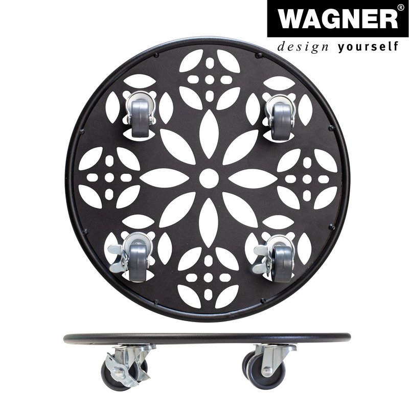 WAGNER SYSTEM Pflanzenroller 30 cm schwarz 
