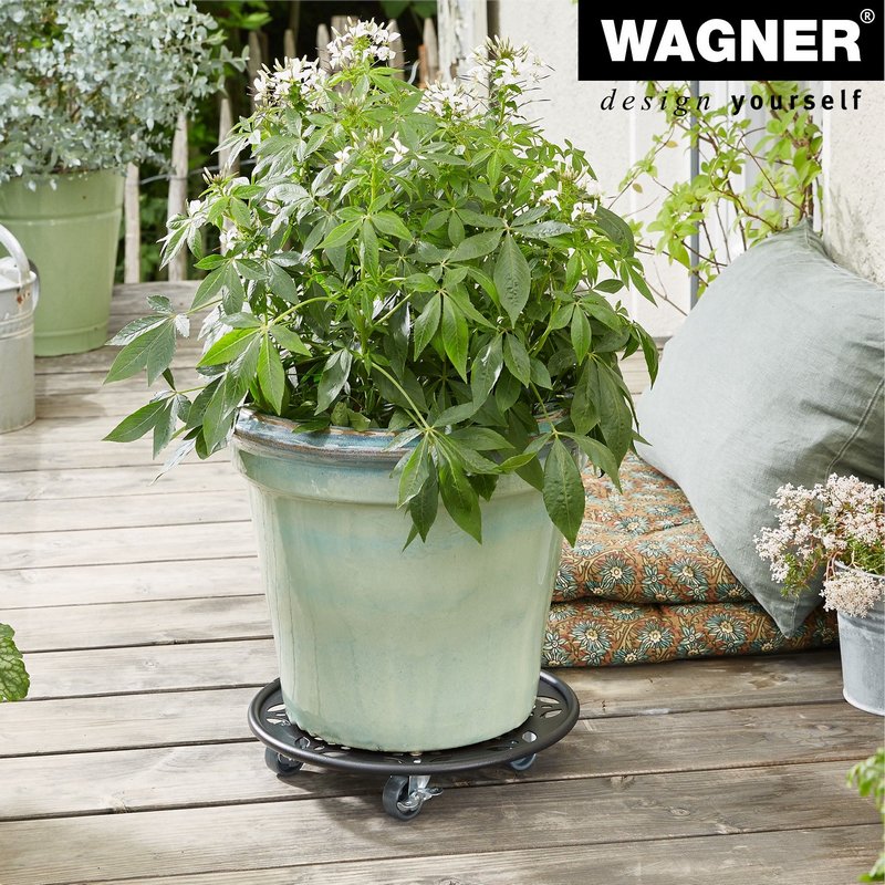 WAGNER SYSTEM Pflanzenroller 30 cm schwarz 