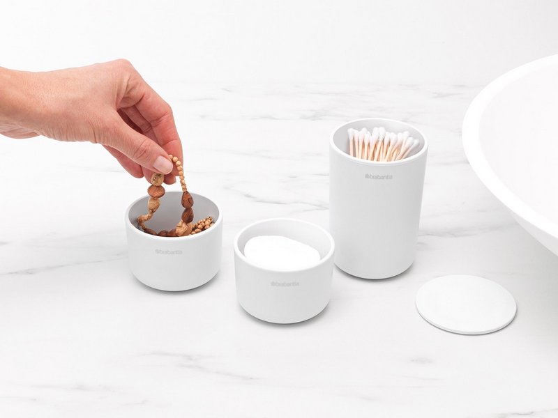 BRABANTIA Aufbewahrungsdosen Set 3-teilig white 