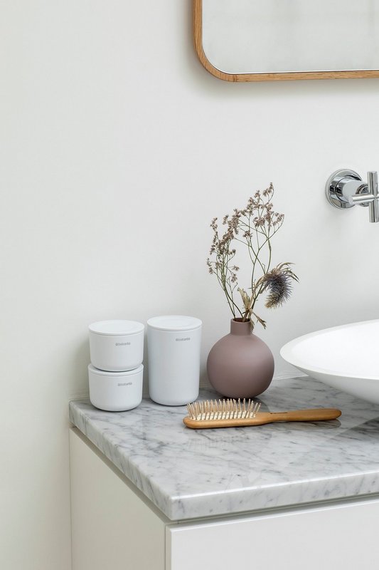 BRABANTIA Aufbewahrungsdosen Set 3-teilig white 