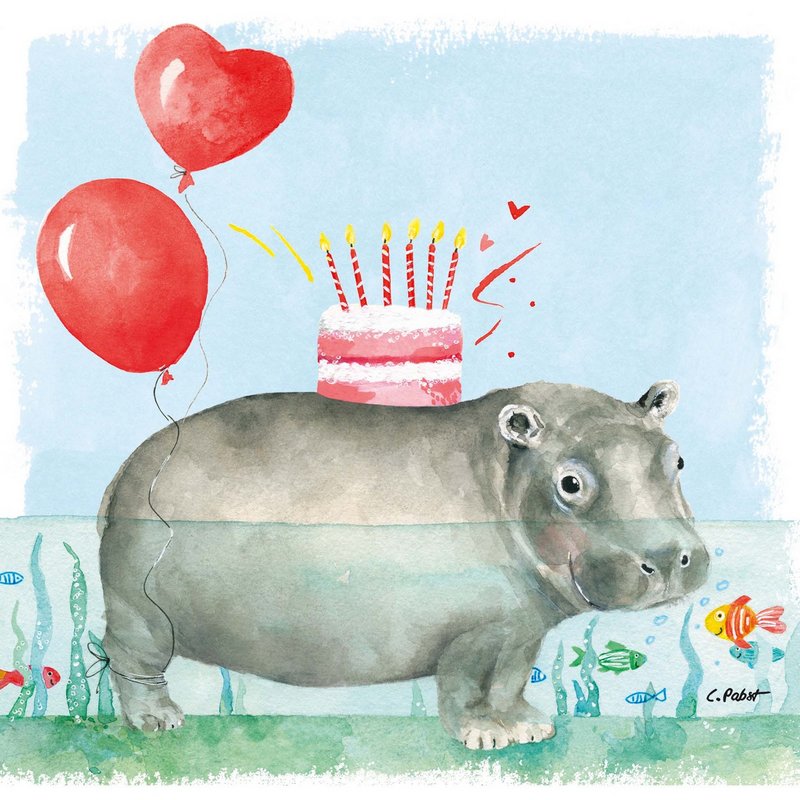 PPD Servietten Happy Hippo 