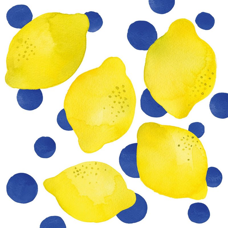 PPD Servietten Lemon Dots 