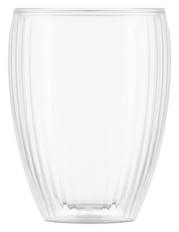 BODUM Trinkglas Pavina doppelwandig geriffelt 2 Stück 0.32 l 