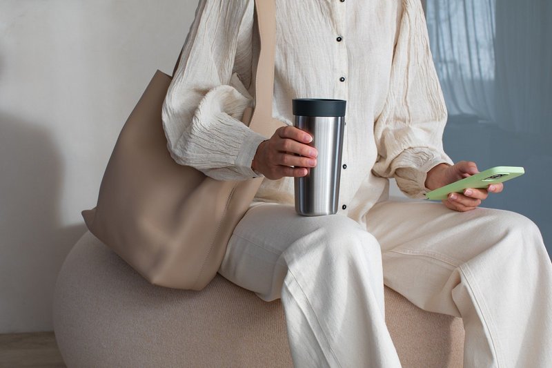 BRABANTIA Isolierbecher Make and Take dark grey 