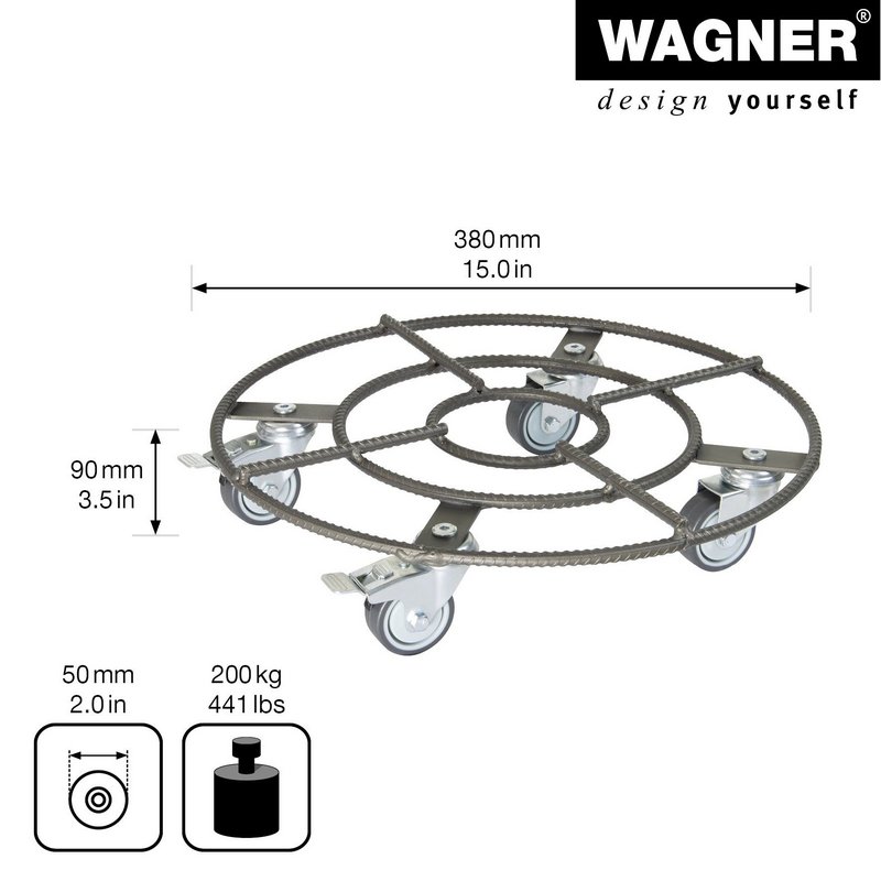 WAGNER Rolluntersetzer 380 mm 