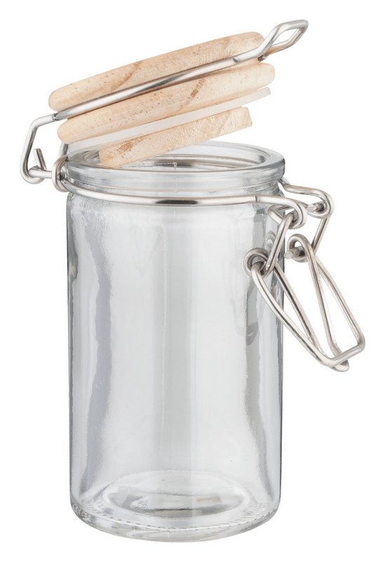 EVA Gewürzdose aus Glas mit Holzdeckel 