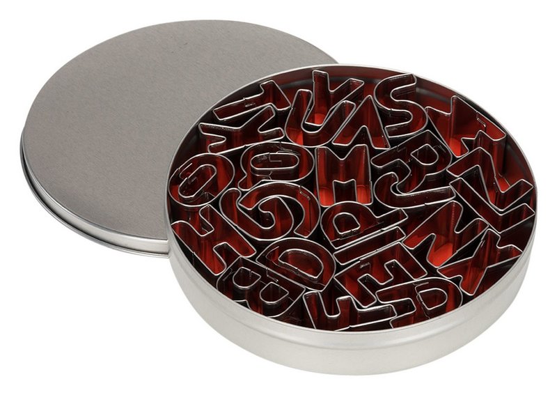 PATISSE Ausstechformen in Dose Buchstaben 