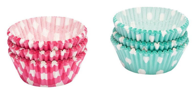 PATISSE Papierförmchen pink türkis 5cm 