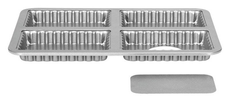 PATISSE Quicheform mit losem Boden SilverTop Mini 4er 