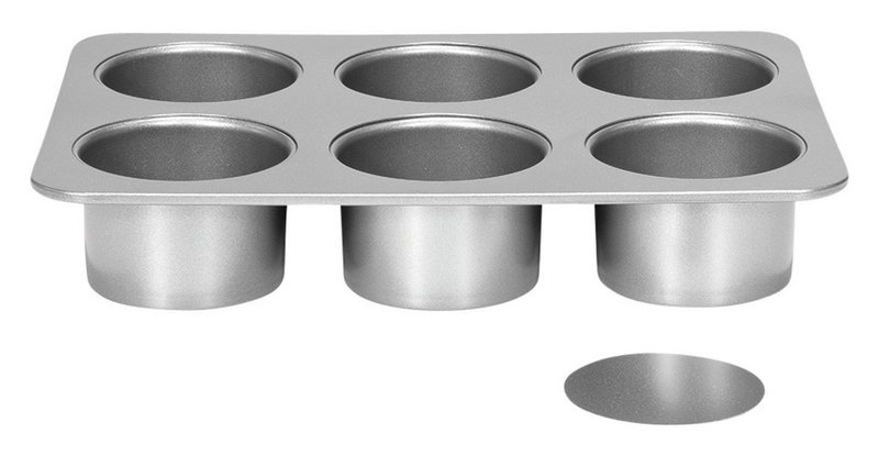 PATISSE Cheesecake-Form mit losem Boden 6-teilig Silver-Top 