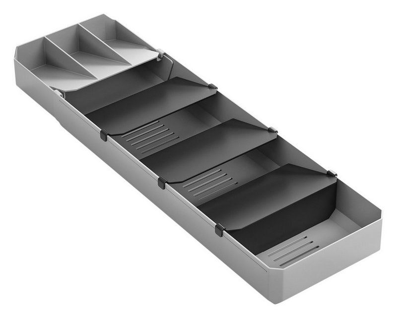 METALTEX Besteck-Organizer Uni-Fit grau anthrazit 